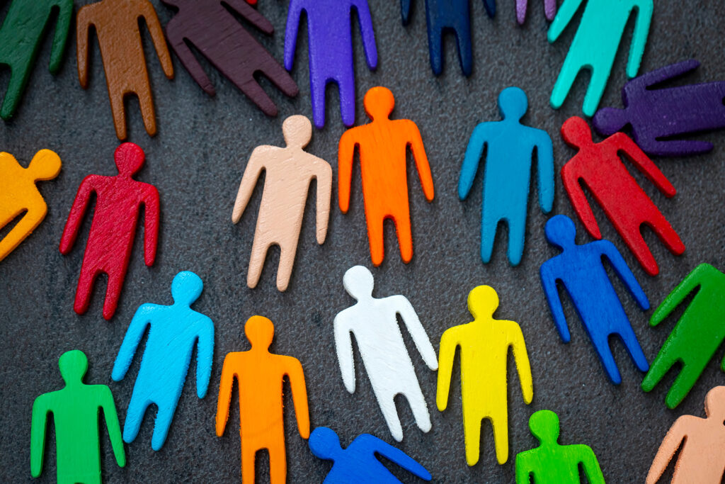 A corporate team participating in a diversity and inclusion workshop