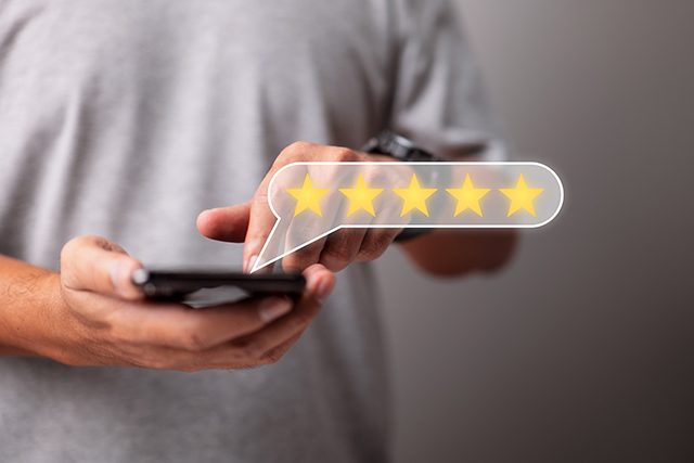 Customer reviews boosting local business visibility